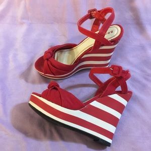 Cute red wedges